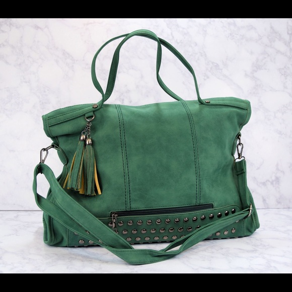 You Know Who I Am Studded Satchel - Picture 3 of 7